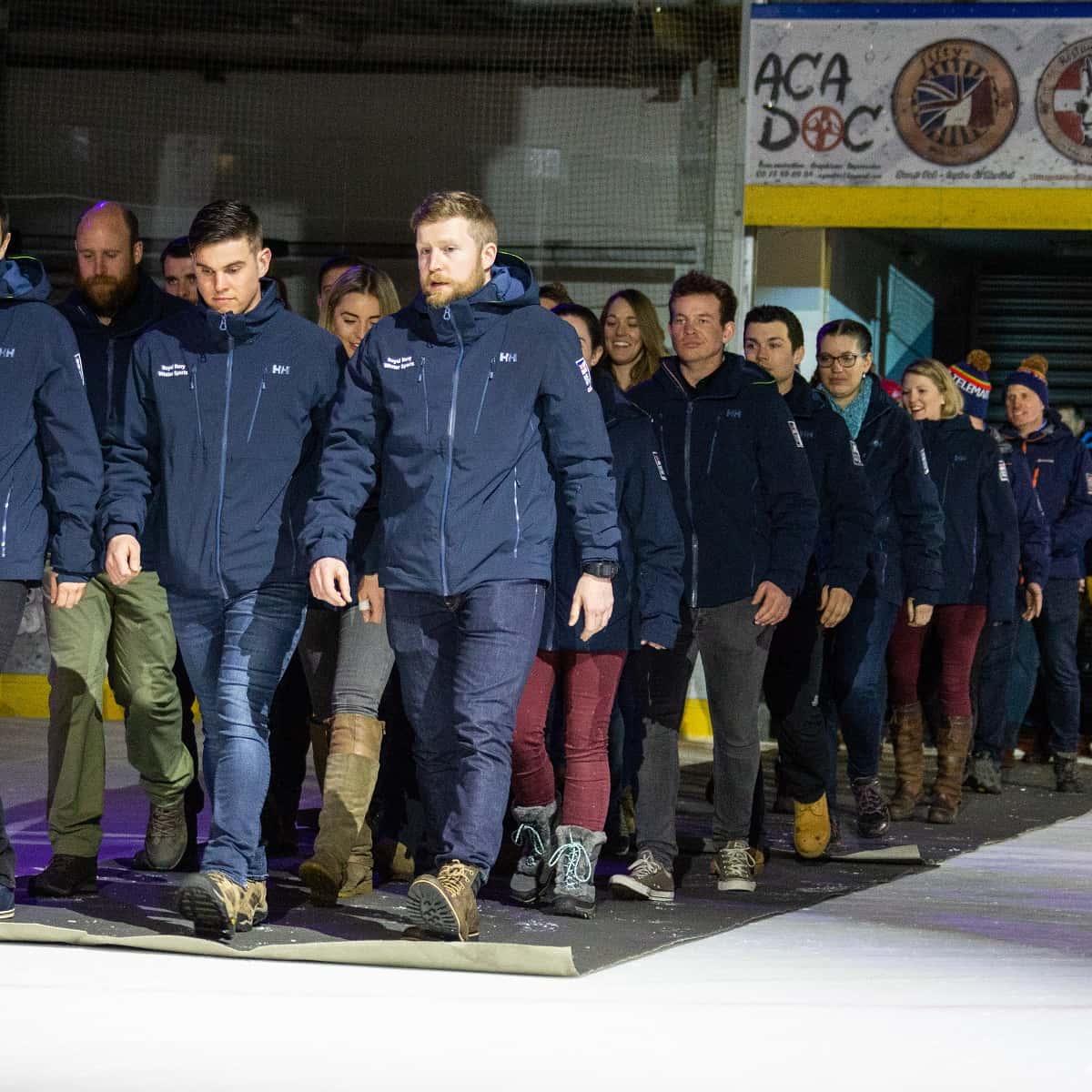 UKAFWSA's tweet photo. #Qinetiq #ISSSC Opening Ceremony @Meribel3vallees -@NAVYfit @NavyTelemark @rafwintersport @RAFSnowboard @RAFTelemark @ArmySportASCB @ArmedForcesPST https://t.co/V74vGnhvS3