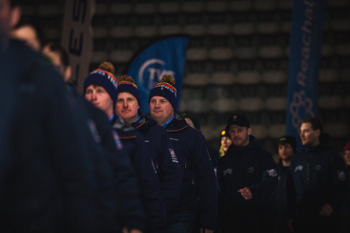 UKAFWSA's tweet photo. #Qinetiq #ISSSC Opening Ceremony @Meribel3vallees -@NAVYfit @NavyTelemark @rafwintersport @RAFSnowboard @RAFTelemark @ArmySportASCB @ArmedForcesPST https://t.co/V74vGnhvS3