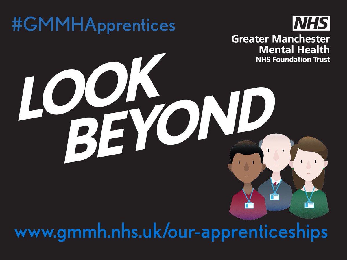GMMH_NHS's tweet image. It’s National Apprenticeship Week 2020! 
This year’s theme is #LookBeyond, so we’ll be busting so common myths around apprenticeships at the Trust throughout the week!

#NAW2020 #TogetherGMMH #GMMHApprentices