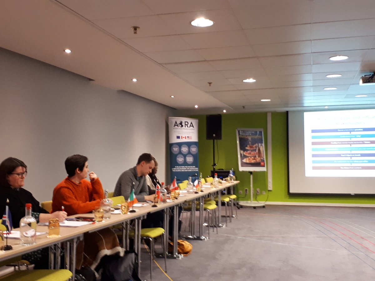 AtlanticAll's tweet photo. All-Atlantic Ocean Youth Ambassadors in #Brussels delighted to meet again! Great tips from Joanne & Paola on social media engagement @EUScienceInnov @AllAtlanticO @AtlanticYouth @EU_H2020 @EU_MARE @AtlanticArea https://t.co/JTbKnWpYWe