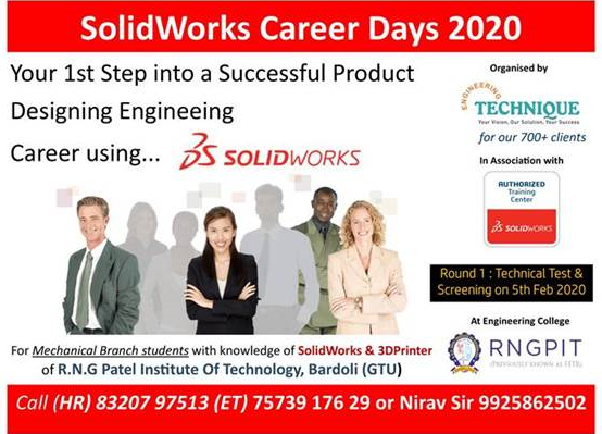 engg_technique's tweet photo. We @engg_technique are announcing #SOLIDWORKSCAREERDAYS2020 and the very first college to start with is @FetrInfo on 5th February 2020.

#SolidWorksCareerDays #SolidWorksEducation #Career #MechanicalDesign #Job #SolidWorksCareersDays2020 #EngineeringTechnique https://t.co/hCMUCQm5ka