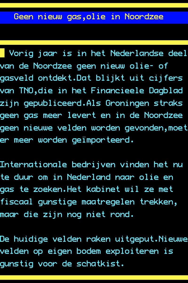 Kijk dit is dus ECHT bizar

We moeten van fossiele brandstoffen af, we hebben ze niet (meer) DUS de overheid verzint belastingconstructies om winning aantrekkelijker te maken.

Dan laat je als regering dus zien dat je totaal niet achter je eigen verhaal staat