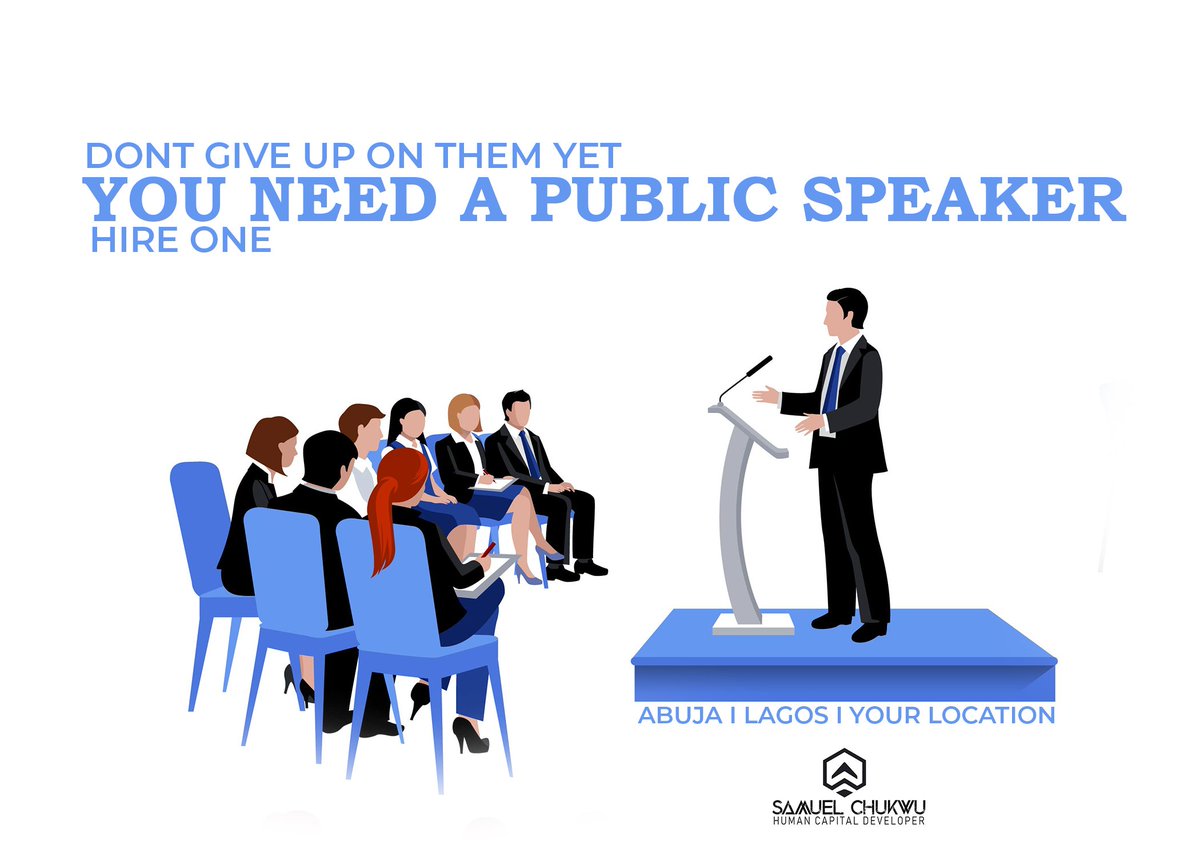 Words have power to inspire
Words have power to motivate
Words have power to give the needed push

You need words to facilitate actions
You need a Public speaker
You need Samuel C. Chukwu

#publicspeaking #events #inspiration #training #humancapitaldevelopment