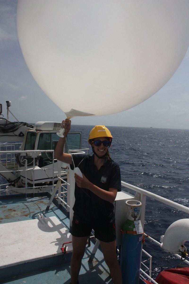 Il lancio di un radiosondaggio, ossia una sonda montata su un pallone in lattice gonfiato con l'elio che misura temperatura, umidità, direzione e intensità del vento e che dà quindi informazioni sulla struttura verticale dell'atmosfera. Il pallone riesce a raggiungere i 20-25 km di quota e, essendo dotato di un paracadute, riesce a fare misure anche durante la caduta