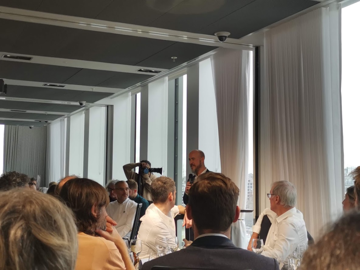 AlexTykocki's tweet photo. The @BIMA Lunch in London was a brilliant, from meeting with people we knew to new people and businesses.

To the fascinating talk from Hector Minto Microsoft Accessibility Evangelist explaining how Tech use today was driven by making technology more accessible to all. https://t.co/l84p1goSmR