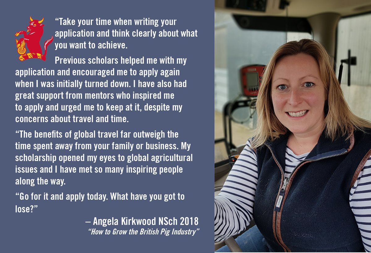 NuffieldFarming's tweet photo. Don't miss the opportunity to be part of #Nuffield2021. Learn more about our scholarships for UK farmers and those working in the industry at https://t.co/7osoeKJMB0 or start your application today at https://t.co/OALS8Ewzre! #NuffieldFarming https://t.co/67fs1WDe5m
