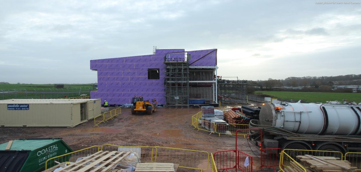 WillmottDixon's tweet photo. We're creating the iAero Centre; a cutting edge aerospace technology centre in #Somerset - here is the latest photo from our live webcam, you can find out more about the project here >> https://t.co/j3VQvKdr89 #Innovation #Technology https://t.co/Qt9Kn0GwGh