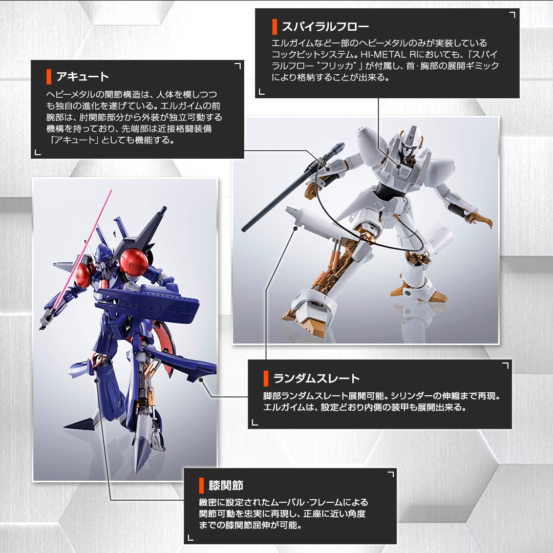 魂ネイションズ公式 魂フィ Hi Metal R 重戦機エルガイム スペシャルページ公開 約1 100スケール相当で エルガイム と バッシュ 登場 フレームにダイキャスト素材を多用 腹部などに特殊なラバー塗装も採用し質感高く可動フィギュア化 今後 魂ネイションズ公式 魂フィ Hi Metal R 重戦機エルガイム スペシャルページ公開 約1 100スケール相当で エルガイム と バッシュ 登場 フレームにダイキャスト素材を多用 腹部などに特殊なラバー塗装も採用し質感高く可動フィギュア化 今後