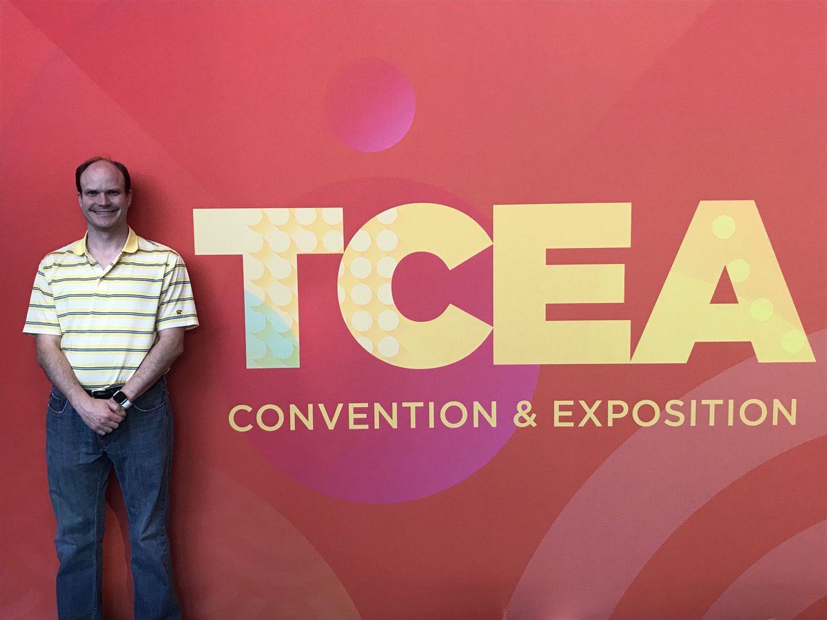 technologyWIN's tweet photo. Here at #tcea !   Looking forward to this week! https://t.co/hwGCDIYwxe