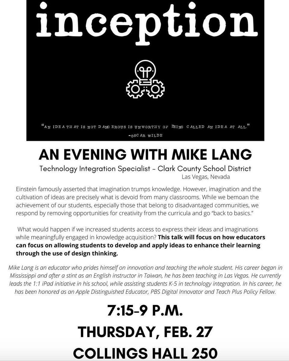 Thurs feb 27. 715 Collings room 250