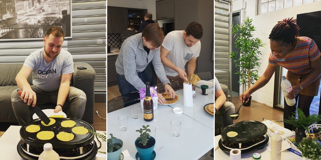 Chandeleur au bureau ce matin ! 🥞
Nos agences Parisiennes et Nantaises se sont régalées ce matin (et à midi) autour de crêpes maison faites par nos Azeotees🍯
#AZEO #TeamAZEO #Chandeleur2020