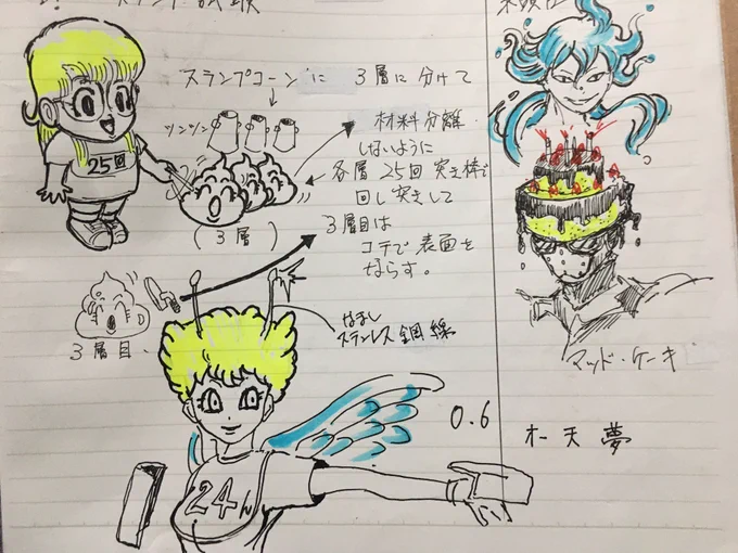 #1級建築施工管理

落書き&amp;勉強をやって受かりました☺️
#ドクタースランプ試験アラレちゃん
#圧接判定アッセツマン変身✖️偏心〇
#アースドリリングマンとケーシングチューブマン
 岩石大魔王を掘削するぞ!
 敵には隕石大星団もいる! 