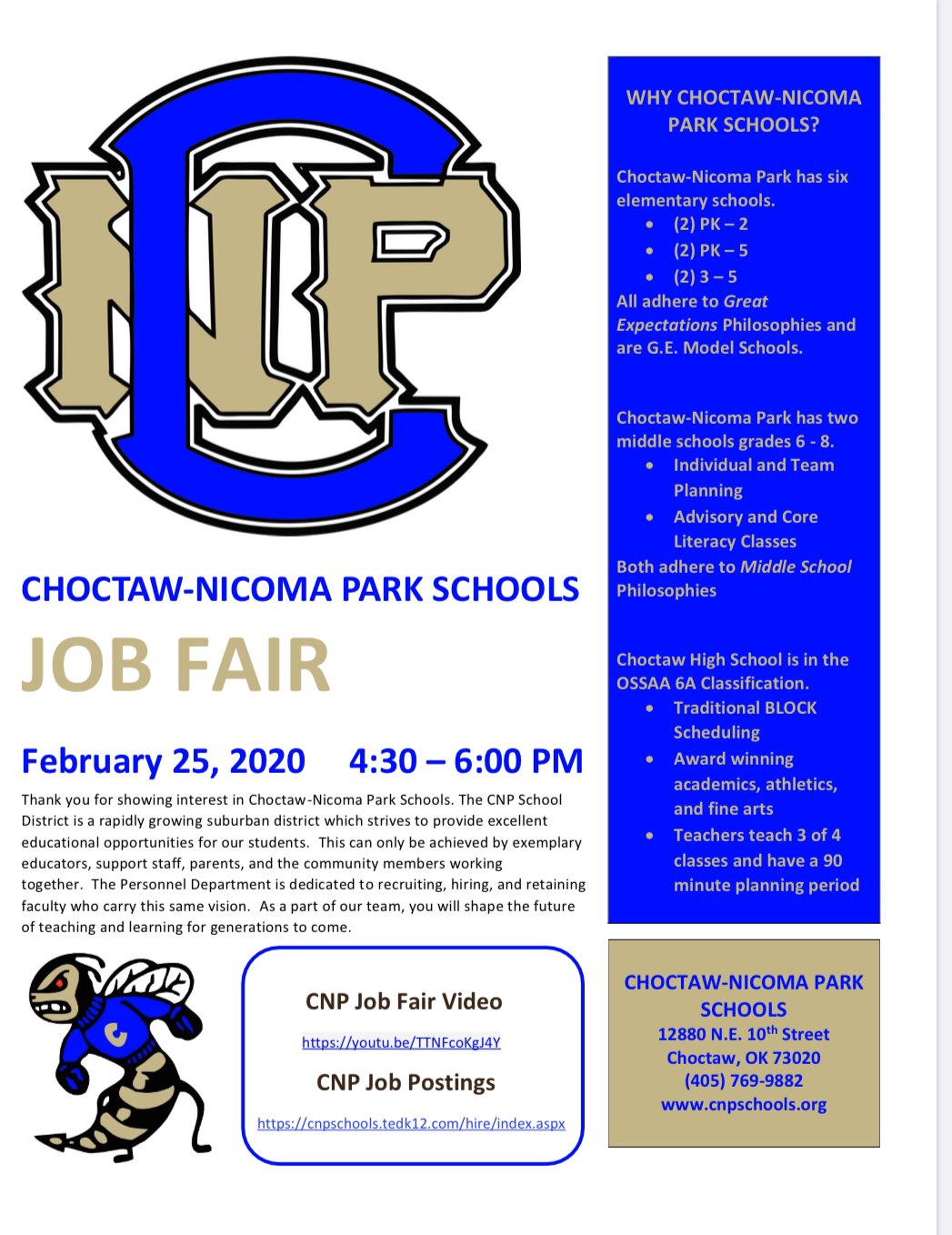 CNP Schools on Twitter Park Schools will host an