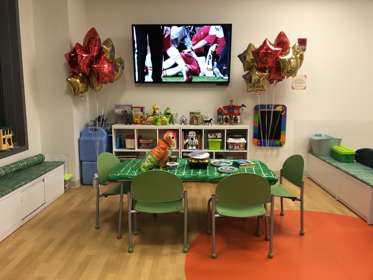 WillieBeeCares's tweet photo. While we are all celebrating the Super Bowl at home let’s remember the kids that are trying to make the best of their situation at the hospital.
We were honored to be able to throw a Super Bowl party at the hospital for a special kid unable to go home and celebrate. https://t.co/Je62ohaBnE