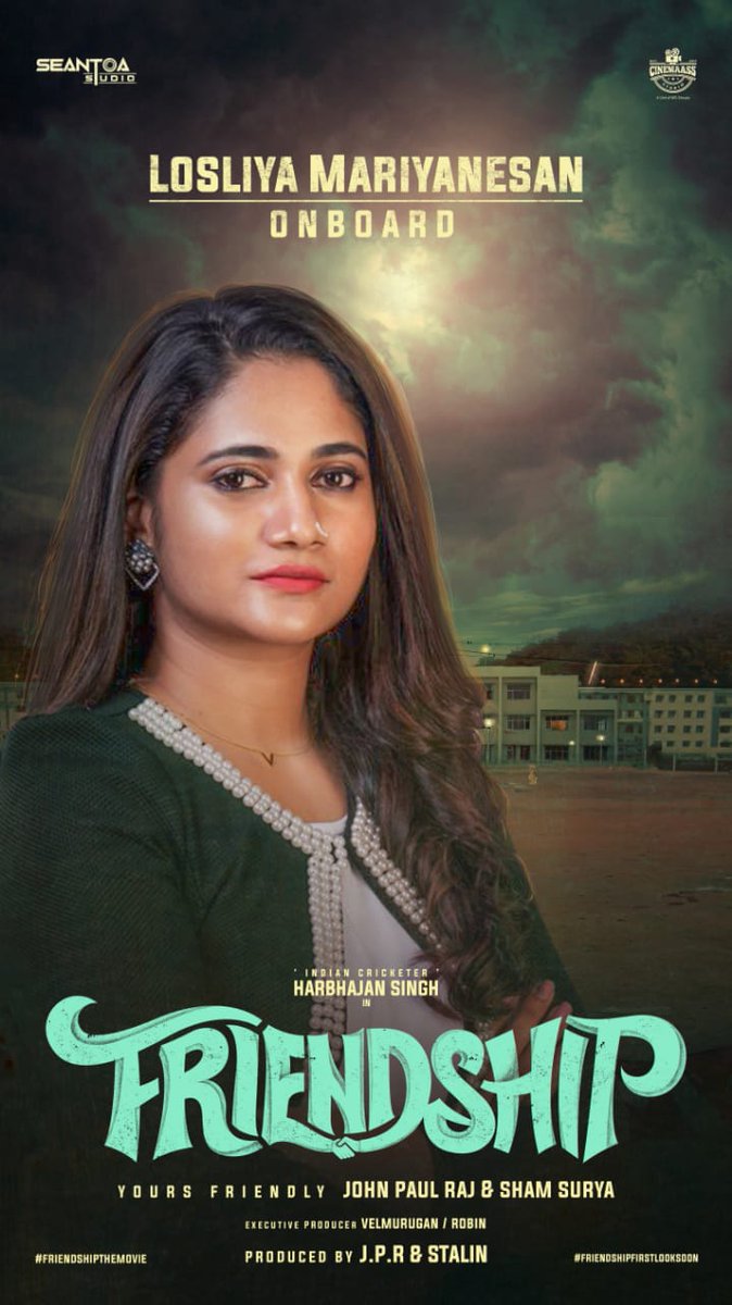 #Losliya to act as female lead with Indian cricket player <a href="/harbhajan_singh/">Harbhajan Turbanator</a> 's  #Friendship.

<a href="/JPRJOHN1/">John paul Raj</a> #ShamSurya <a href="/ImSaravanan_P/">Saravanan Pandiyan</a> <a href="/RIAZtheboss/">RIAZ K AHMED</a> #SeantoaStudio #Cinemaasstudio