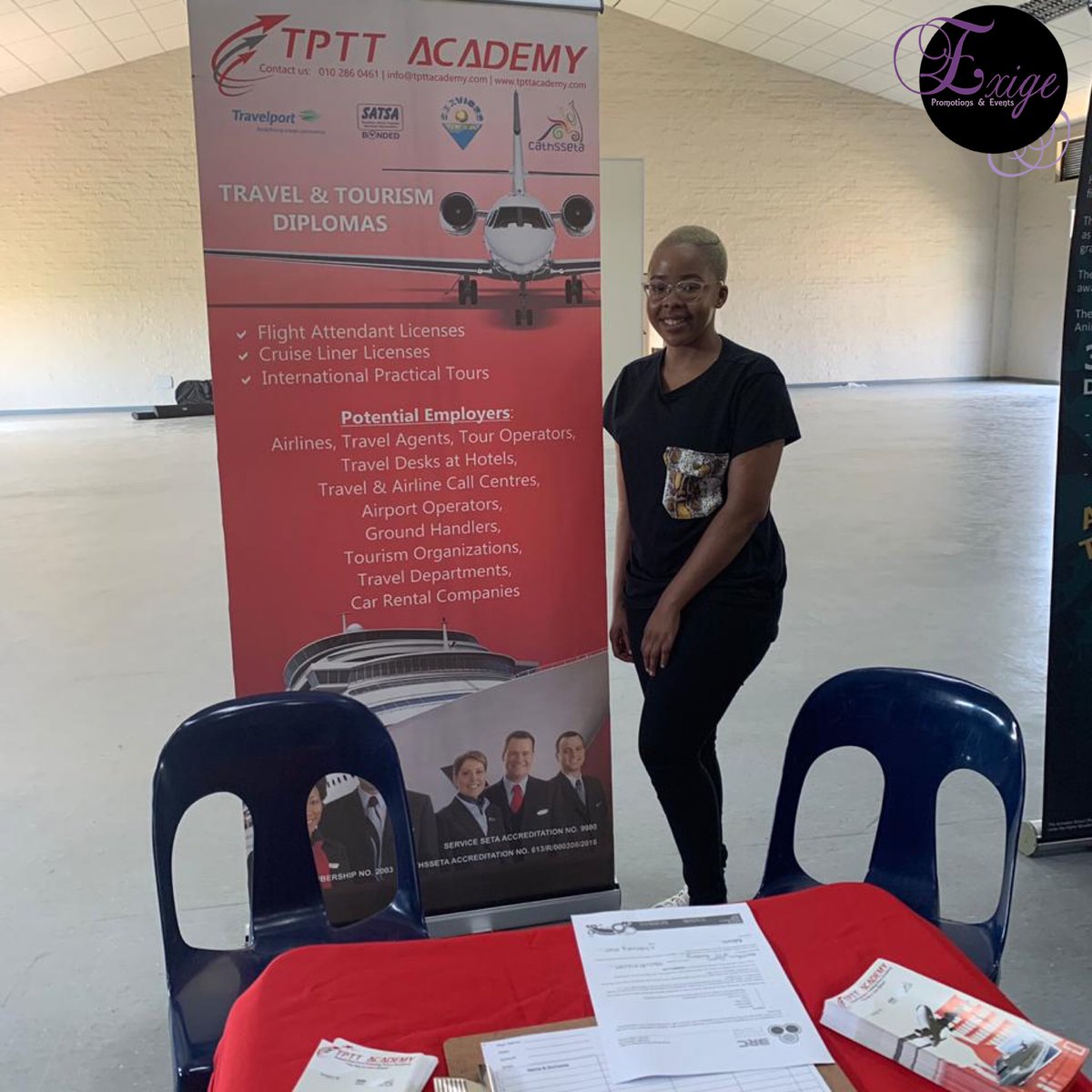 ExigePromotions's tweet photo. This week we are in Bloemfontein at RockingFuture2020! Our fab ladies Omphile and Remofilwe are working this week at various schools around the city representing Embury College and TPTT to young learners who are looking at their future!

#RockingFuture2020
#careerexpo #career https://t.co/0oR1Gd5sH8