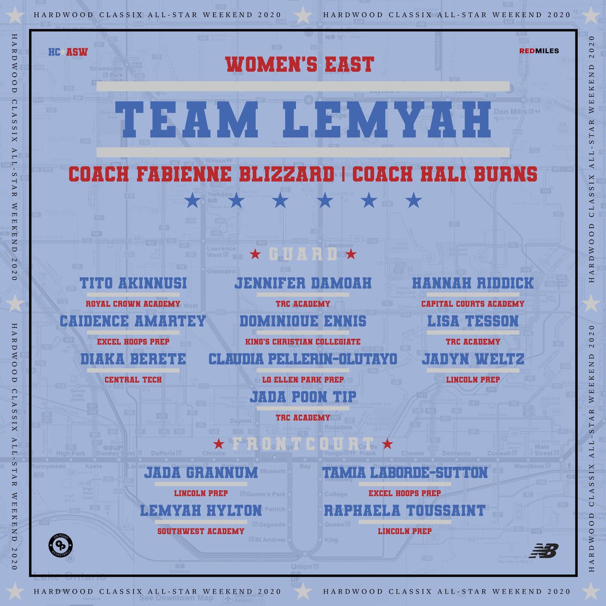 𝓗𝓪𝓻𝓭𝔀𝓸𝓸𝓭 𝓒𝓵𝓪𝓼𝓼𝓲𝔁 𝓐𝓵𝓵-𝓢𝓽𝓪𝓻 𝓦𝓮𝓮𝓴𝓮𝓷𝓭 | Women’s East | Team Lemyah | Coached by Fabienne Blizzard &amp; Hali Burns
#HCASW #HardwoodClassix #WeGotNow #newbalancecanada