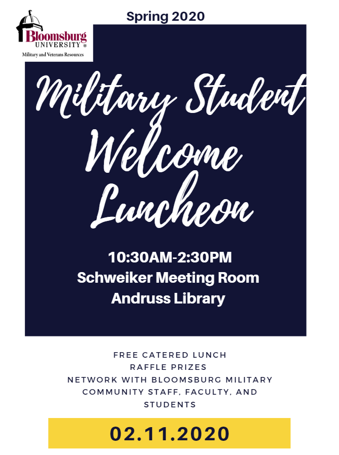 BU_Military's tweet photo. IT'S THAT TIME OF YEAR! Join us for the Military Student Welcome Luncheon! https://t.co/M2c0eHA8md