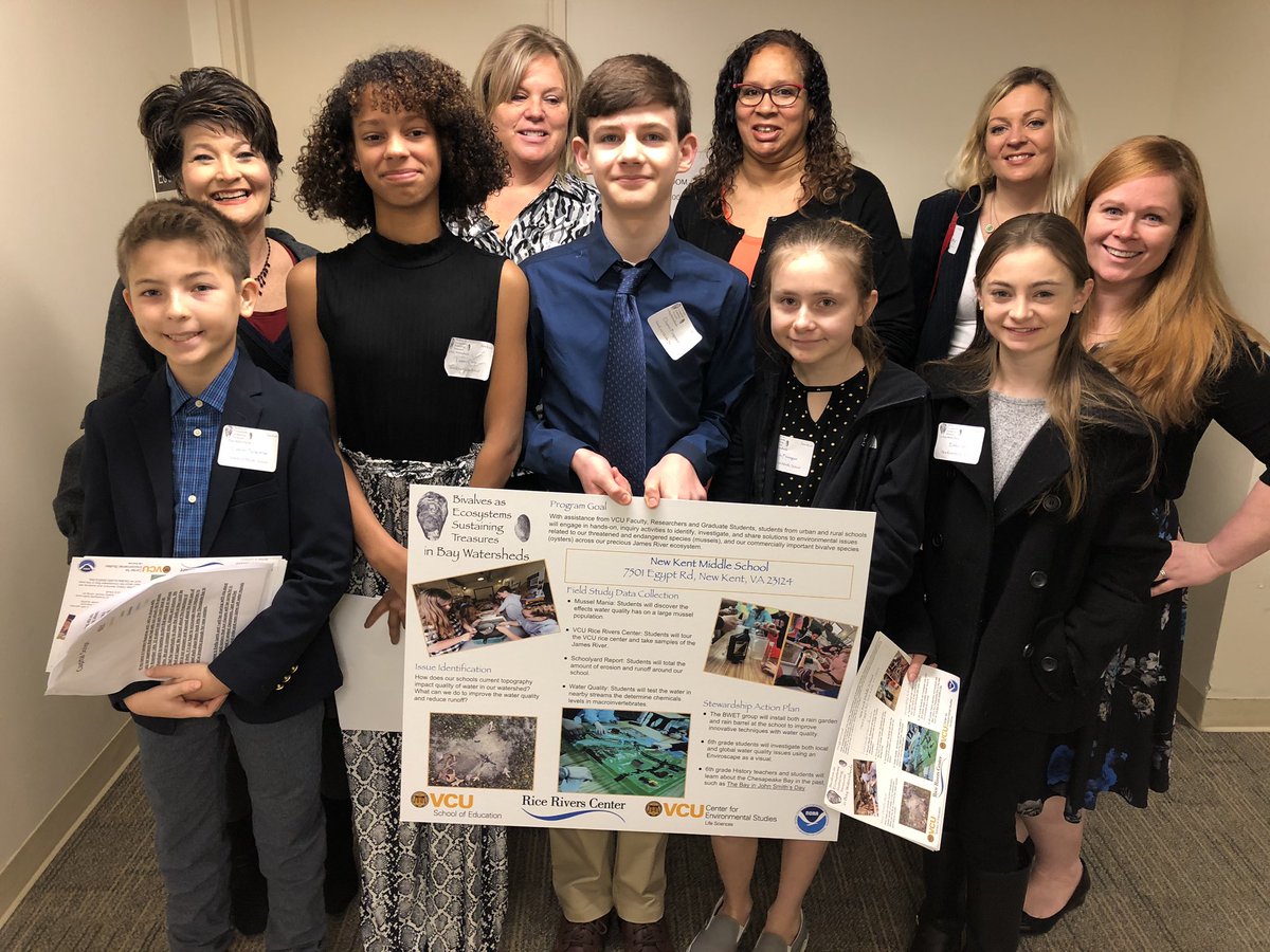 alsbyers's tweet photo. @NewKentMS #students share with #VADelegate Wyatt their their @NOAAeducation @vcusoe #BWET grant #environmental ecosystem impact https://t.co/YFgglRLmJk