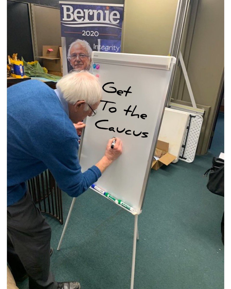 samspadino's tweet photo. Let’s gooooo!!! https://t.co/9INomYYZtK #IowaForBernie #IowaCaucus #BernieBeatsTrump https://t.co/YMupdYmAb7