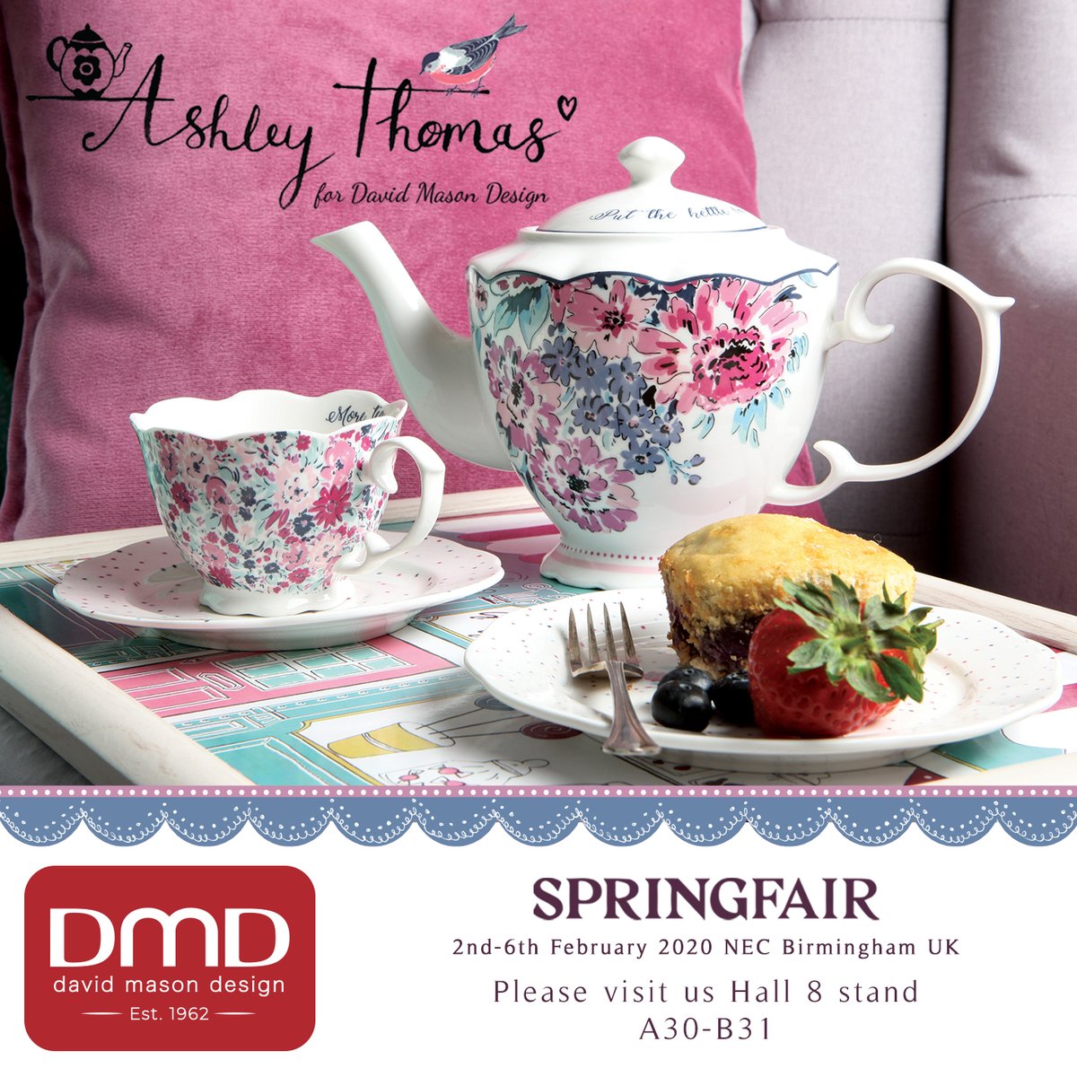 If you're at the <a href="/SpringAutFair/">Spring & Autumn Fair</a>  today, come and visit us in Hall 8, Stand A30 - B31, we have some exciting ranges to show you!!!
-
#springfair #newcollections #collections #springandsutumnfair #springfair2020 #birmingham