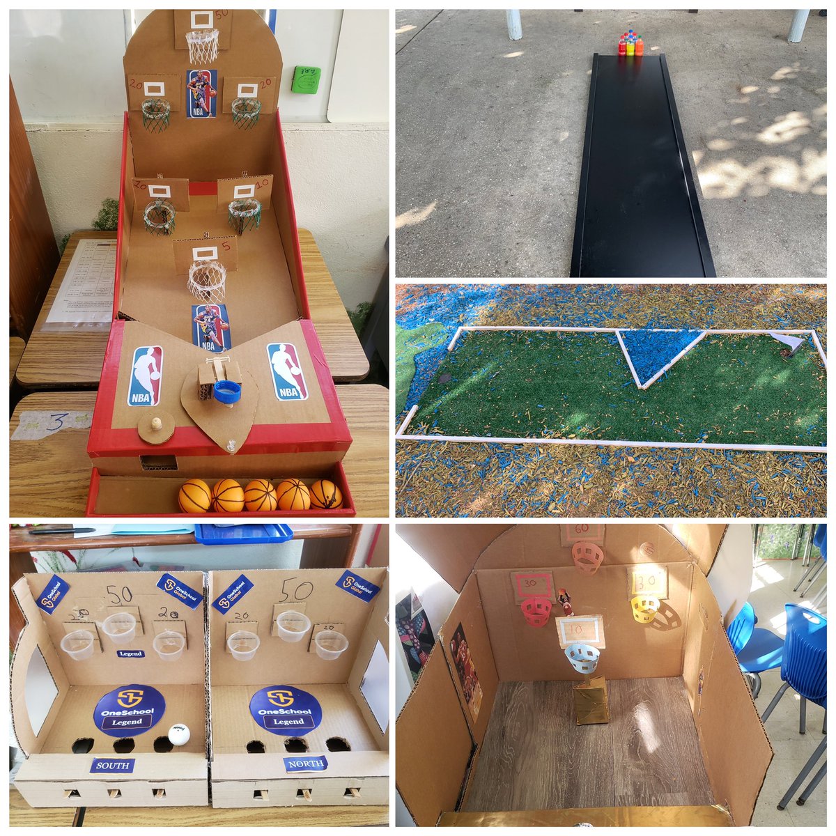 ShakeiraWaithe's tweet photo. We also made a golf course and a bowling alley! #OSG #OSGBarbados https://t.co/z9thHlotP8