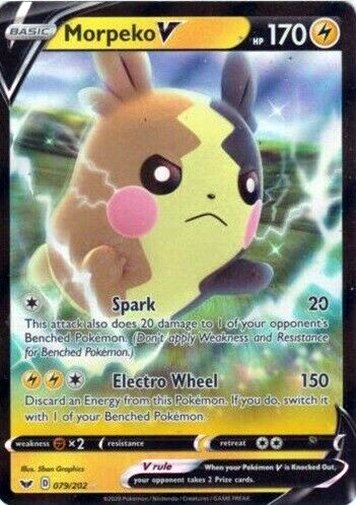 eluketcg's tweet image. Morpeko and Morpeko VMax are going to be a strong archetype in the format. Being able to have a 300HP Hit and Run Pokémon with Memory Energy, dealing +150 damage, that hits through Obstagoon, is difficult to be "catched" and denies prizes with Dolls is a force to be reckoned.