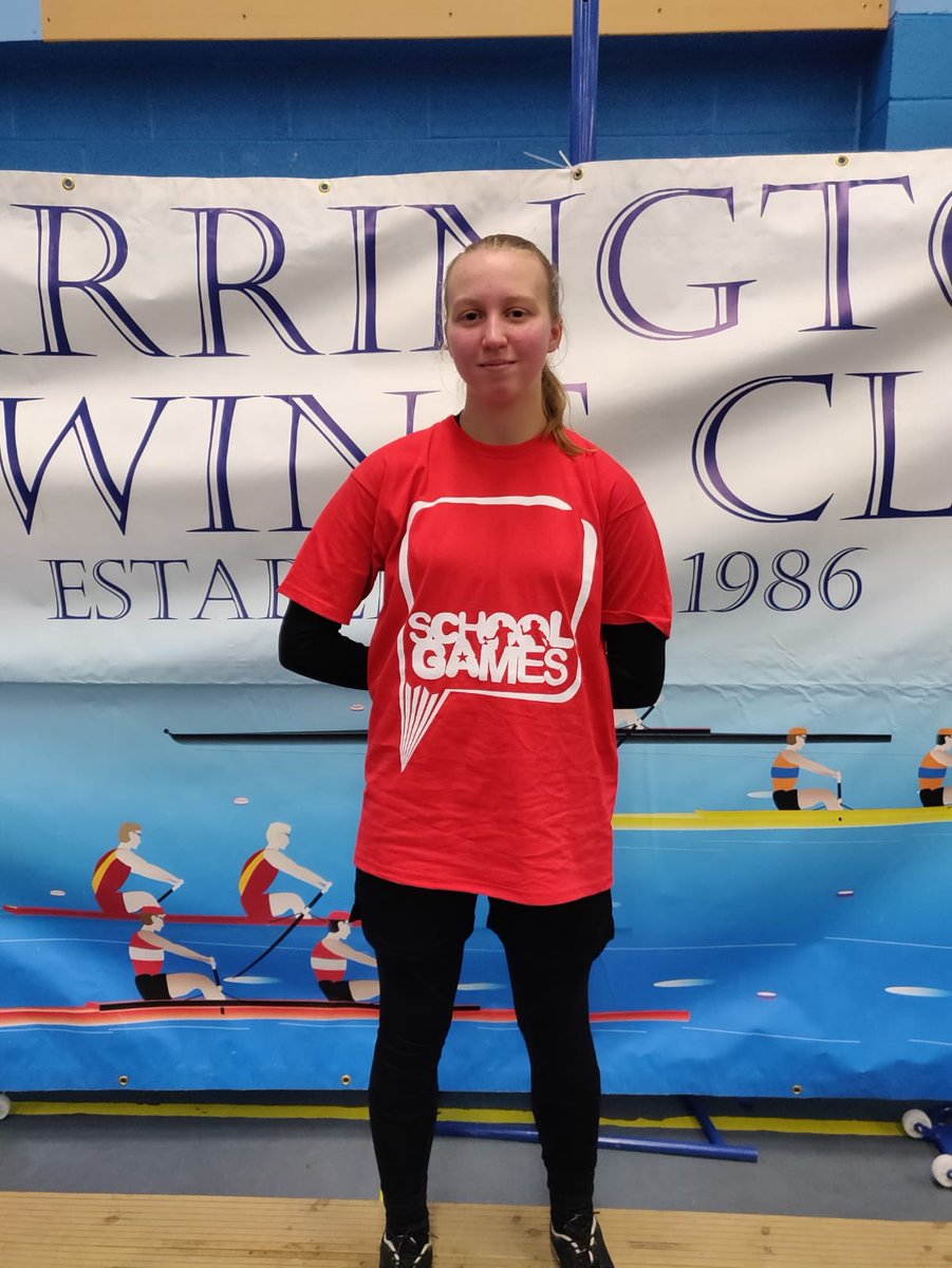 Cardinal_Newman's tweet photo. Congratulations to Hanna Taylor who has qualified to represent Cheshire and Warrington Rowing Club at the Copper Box Arena, London. Hanna achieved 678m in 3mins 🚣‍♀️ 👏👏👏 https://t.co/kF6TDjhucX