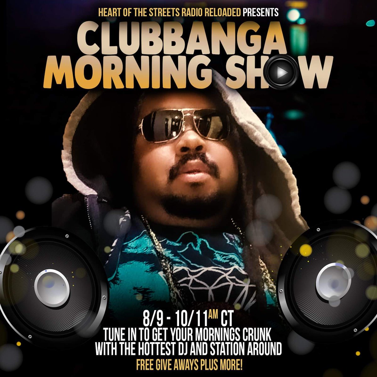 OfReloaded's tweet image. Tune in to clubbanga moring show on Heart of the streets radio listen in to see how you can win free giveaway peep the link below!!! ..

heartofthestreetsradio.com

#Heartofthestreetsradio #clubbanga #moring #show #hiphop #rnb #mainestream #free #giveaway
