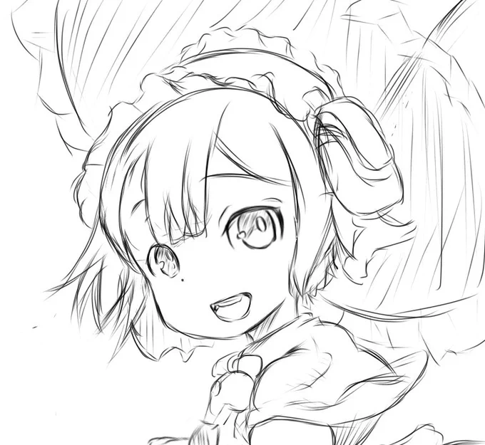 これは暇つぶしに雑に模写したマルルクくんちゃん 