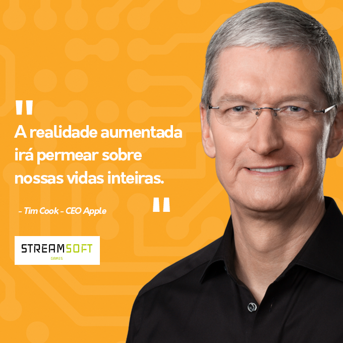 GamesStreamsoft's tweet image. 💭Quando se trata de preferência pelas Tecnologias de Realidade Virtual (VR) e de Realidade Aumentada (AR), CEO da Apple, Tim Cook deixou sua posição continuamente clara: a Realidade Aumentada certamente é o Futuro!

#realidadeaumentada #realidadevirtual #streamsoftgames