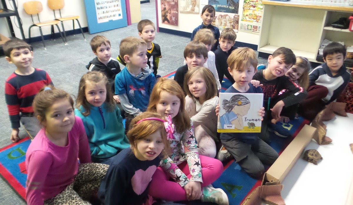 OrchardVT's tweet photo. 1st graders enjoyed #reading TRUMAN w new friends in GA for #WorldReadAloudDay! #WRAD20 #VSLA #VTed https://t.co/y4KSVgwewy