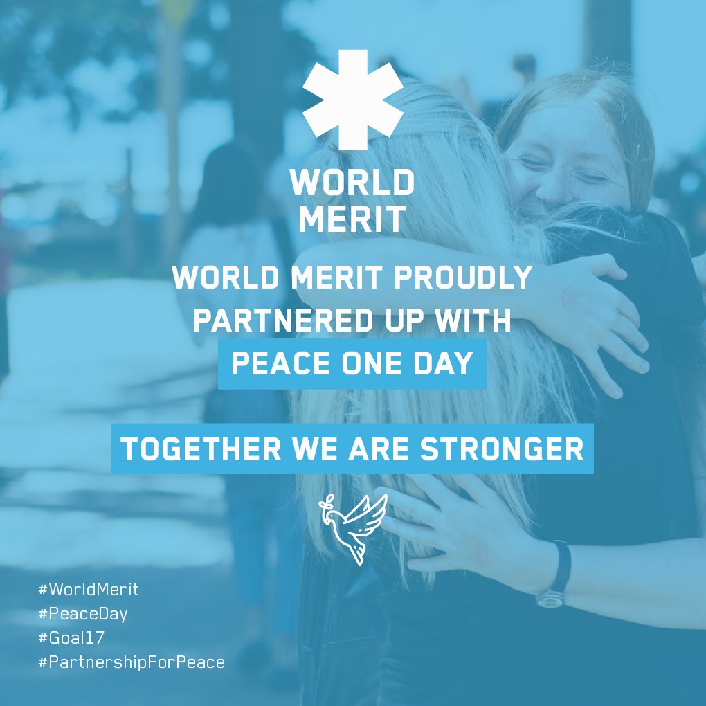 Together we are stronger🕊💚

Word Merit partners up with <a href="/PeaceDay/">Peace Day</a> to amplify 🎙 the importance of SDG 16: Peace, Justice and Institutions &amp; SDG 17: Partnerships for the Goals⚖️

#WorldMerit #GlobalGoals #PeaceDay #Goal16 #Goal17 #PartnershipForPeace