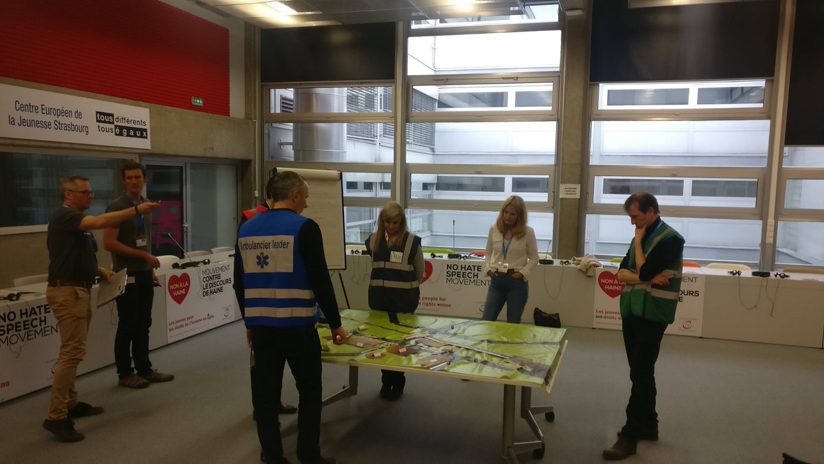 ES_ASUR's tweet photo. Quelques photos du cours MIMMS (Major Incident Medical Management and Support) des 3 et 4 février 2020 : 
La faculté ALSG Suisse est heureuse de partager et transmettre les principes de la gestion d'événements majeurs au Conseil de l'Europe à Strasbourg !
 #MIMMS #ALSG https://t.co/EuN40hWEEF