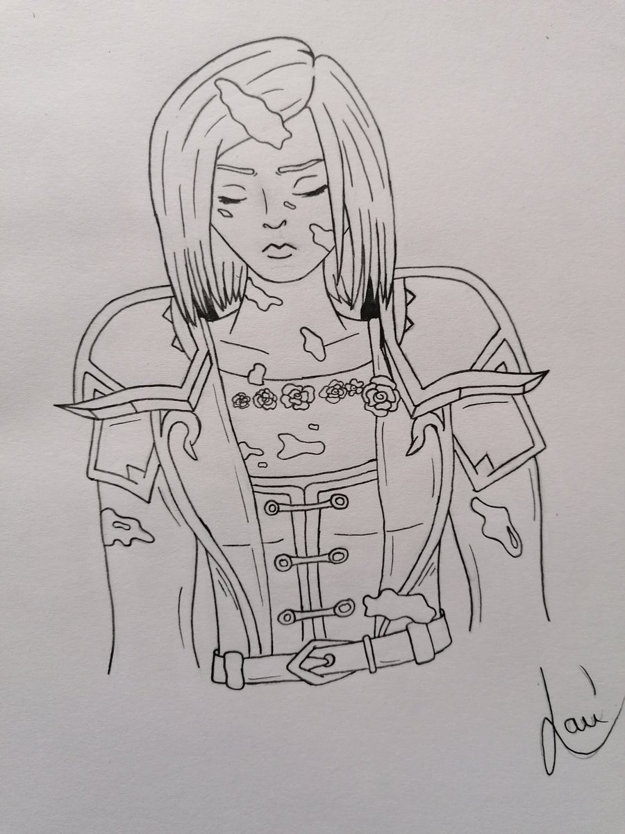 CLaurie62's tweet photo. Hello!
Voici mon personnage principal de #worldofwarcraft que j'ai voulu dessiner avec l'armure ancestrale des worgen et la corrumpo de n'zoth 👀
À voir si je la mets en couleur 🤔
#draw #paper #worgenhuman #drood #heal #corrumption #ancestrale #blizzard #warcraft https://t.co/ZYPBMRTxnI