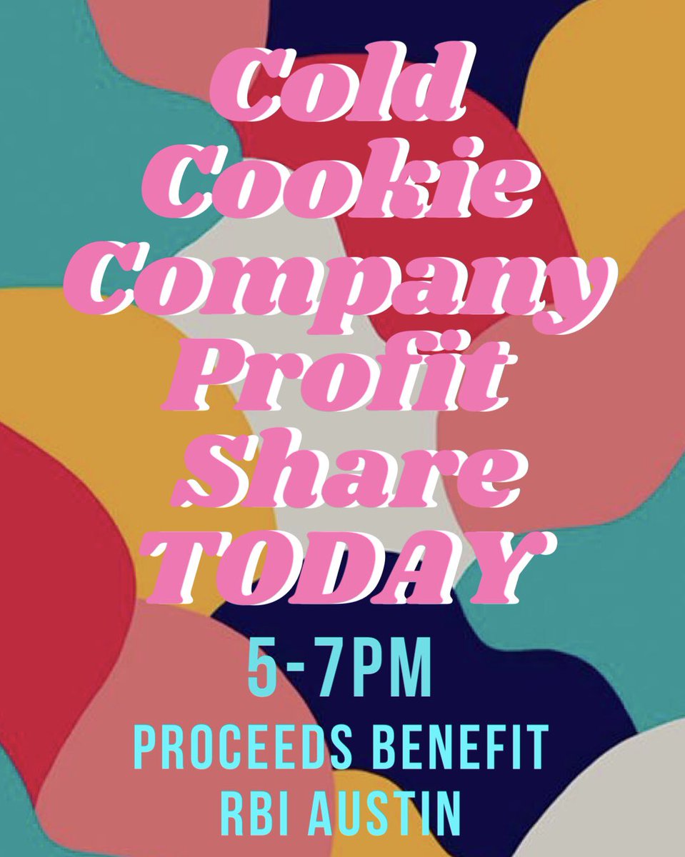 Our profit share at Cold Cookie Company is TODAY 5-7pm❄️🍪 Proceeds go towards our philanthropy <a href="/rbiaustin/">RBI Austin</a>💕 Stop by and get a yummy treat! #jointxdiamonds