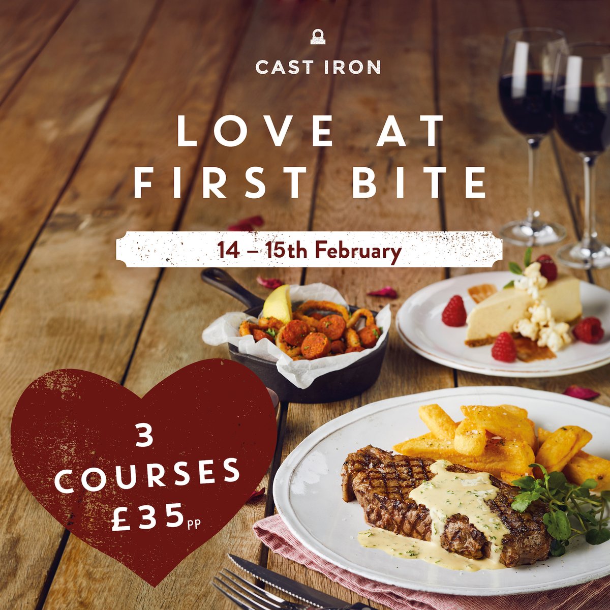 Bexleyheath Marriott Hotel (@marriottbexley) on Twitter photo We have a special 3-course menu on the 14th and 15th of February for only £35. Is there a better way to say I love you than with food?
Reserve your table today! ➡️ TableResMarriott.com/cast-iron-gril…
#ValentinesDay #DiningOut #3-courses #Love #Romance #BritishandDelicious #CastIronGrill We have a special 3-course menu on the 14th and 15th of February for only £35. Is there a better way to say I love you than with food?
Reserve your table today! ➡️ TableResMarriott.com/cast-iron-gril…
#ValentinesDay #DiningOut #3-courses #Love #Romance #BritishandDelicious #CastIronGrill