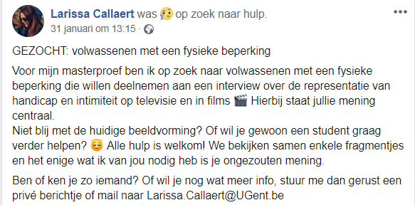 simon_dek's tweet photo. ‼️ #GEZOCHT ‼️
Volwassenen met een fysieke beperking voor een #masterproef
Ben of ken je zo iemand? Of wil je nog wat meer info, stuur dan gerust een privé bericht of mail naar Larissa.Callaert@UGent.be
Goede karma en een Orvalleke van meneer den alien gegarandeerd! 👏
#RTaub https://t.co/eOQzWTGmZV