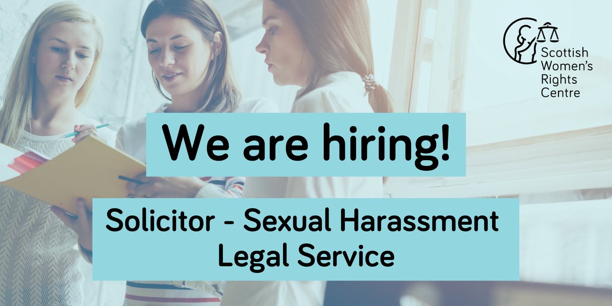 🚨JOB ALERT🚨 Do you have experience in employment law? Are you interested in tackling gender inequality? We're looking for a dynamic female solicitor to work in our sexual harassment legal service. Download the application pack here 👉buff.ly/36RfTzd