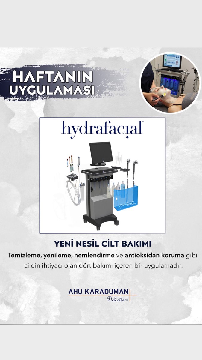 Haftanın uygulamasını seçtik. #hydrafacial