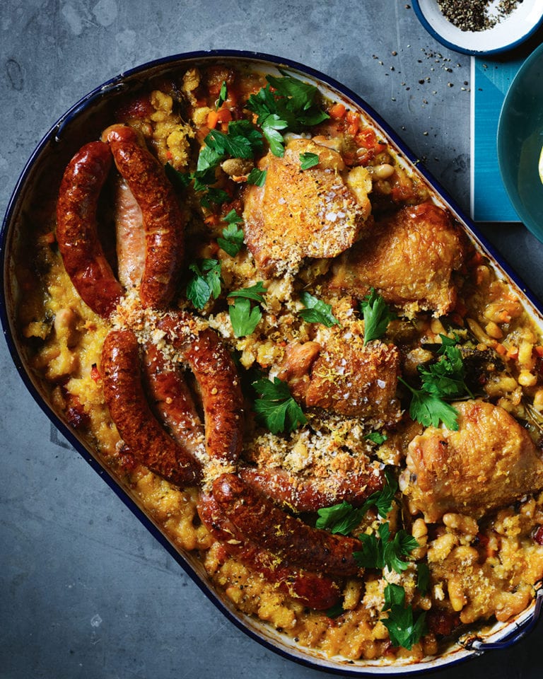 GribblesButcher's tweet photo. Check out this French-inspired Chicken and Sausage Cassoulet recipe 
from the Delicious Magazine ⬇️
https://t.co/K2tO7gjtNl 
It’s a hearty winter warmer best enjoyed on a cold blustery day.
.
Pop into your local #Gribbles to pick up your Chicken &amp; Sausages this week! https://t.co/Qfk8tmFkZR