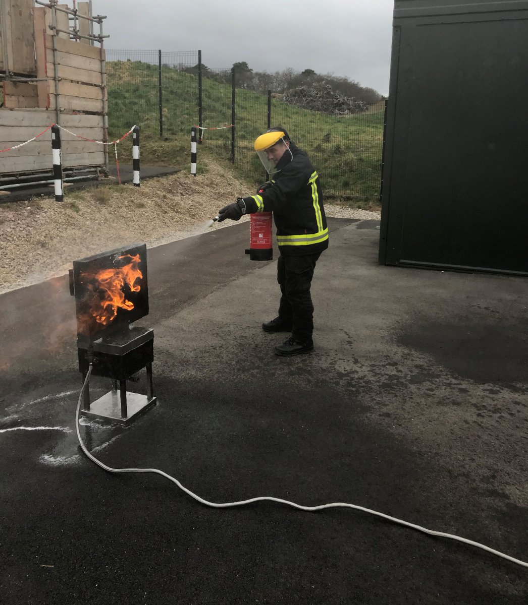 Does your employees know how to put a fire out? Here our employees complete constant ongoing training on site to ensure full competency and confidence if found in this scenario. For more information regarding training, please contact rstorey-cic@clevelandfire.gov.uk #fire