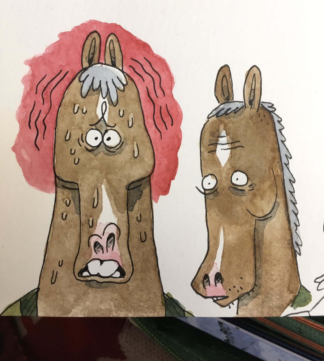 Drew a bunch of that real sad horse whilst watching the last few episodes.
Bye bye Bojack ??
#BoJackHorseman #BoJackHorsemanFinale 