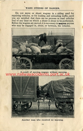 #Cambridgeshire5 fatal, 46 injuriesOn 5/9/1912 William Rhodes was at  #Chatteris, standing on a lorry, unloading goods from a wagon. As other wagons nudged it, he fell, bruising his face & spraining his left arm.Find them all in our free database:  http://www.railwayaccidents.port.ac.uk 