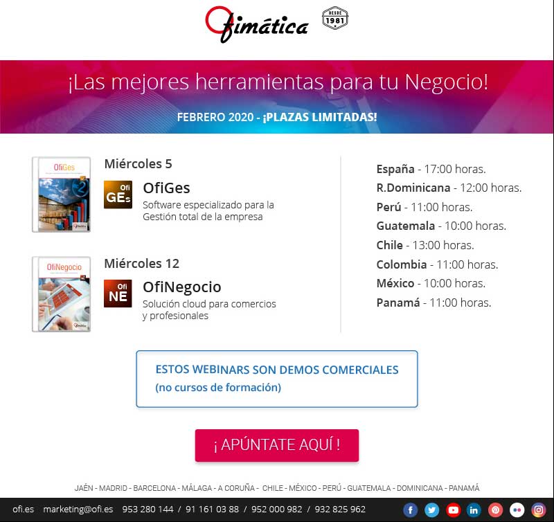 latiendadelmayo's tweet photo. #FelizLunes Te recomendamos éstos webinars #Gratis para tu #empresas #empresa https://t.co/iyz1PbJoZe #integrador #instalador #reseller #resellercommunity #Espana #Peru #chile @SoftwareChile #MexicoCity #softwaremexico @PymesMex https://t.co/Wao78DepsI
