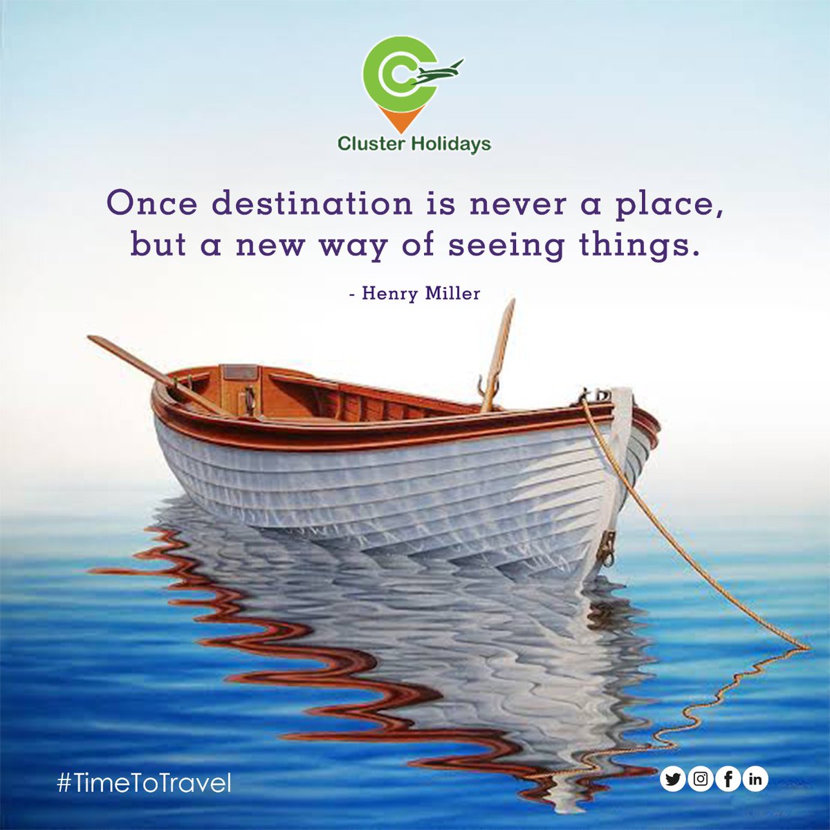 ClusterHolidays's tweet photo. Once destination is never a place, but a new way of seeing things. Henry Miler
#ClusterHolidays #MondayMotivation #travelwithclusterholidays #journey #holidays #tour #destinationtour #tourpackages #stpetersburg #Russia #almaty #baku #timetotravel #travel #traveltheworldπ https://t.co/1Q5K9LrmSX