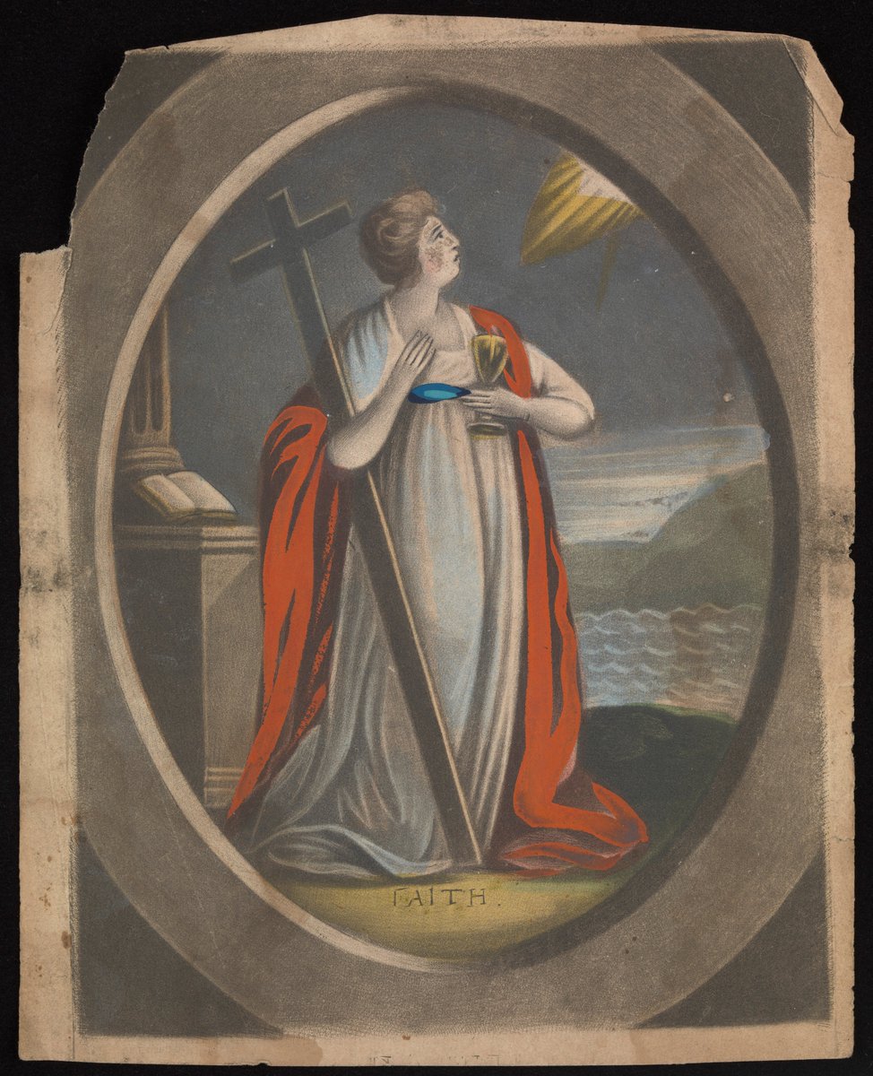 Mezzotint of Saint Faith 18th century