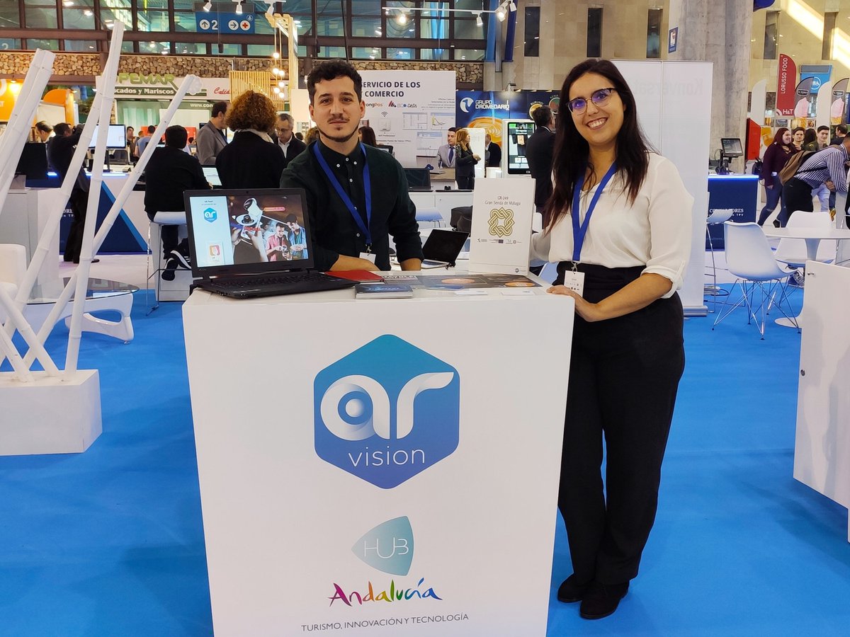 Arvision_es's tweet photo. Seguimos con las semanas llenas de eventos! Hoy estamos con @andalucialab en #hyt2020 @Fycma os esperamos a todos, en esta feria gastronómica la tecnología es el plato fuerte! #HUB https://t.co/QcM90t6jvo