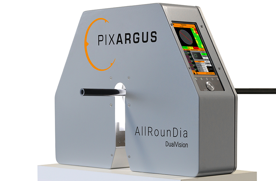 Mit #AllRounDia DualVision bringt #PIXARGUS die wirtschaftliche Antwort für die 360° Vollinspektion von Rundprodukten auf den Markt: Das sehr kompakte Zwei-in-Eins-System inspiziert Schläuche, Rohre und Kabel mit einer Fehlererkennung von 100 Prozent. bit.ly/2SbbBNO
