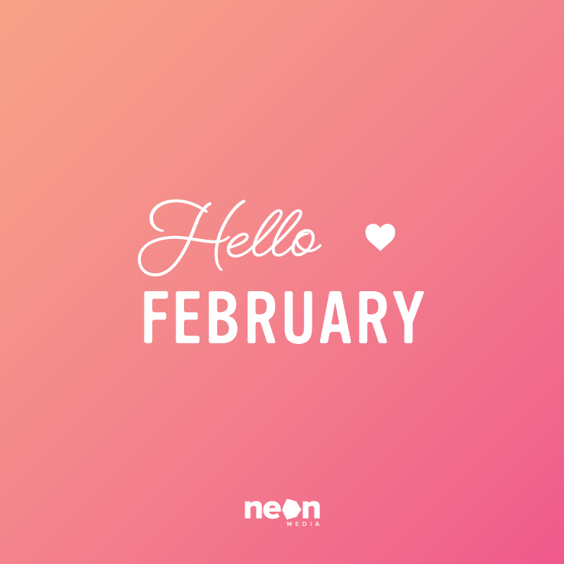 NeonMediaUK's tweet photo. January is finally over....FINALLY! 
What a long and busy month for Neon! We are looking forward to what February has in store for us!  Happy February! 💗💗

#February #MonthOfLove #FebruaryFeels #HelloFebruary #NewMonth #FreshMonth #Januaryisover #Month #ValentinesMonth https://t.co/umC9bcvfdo